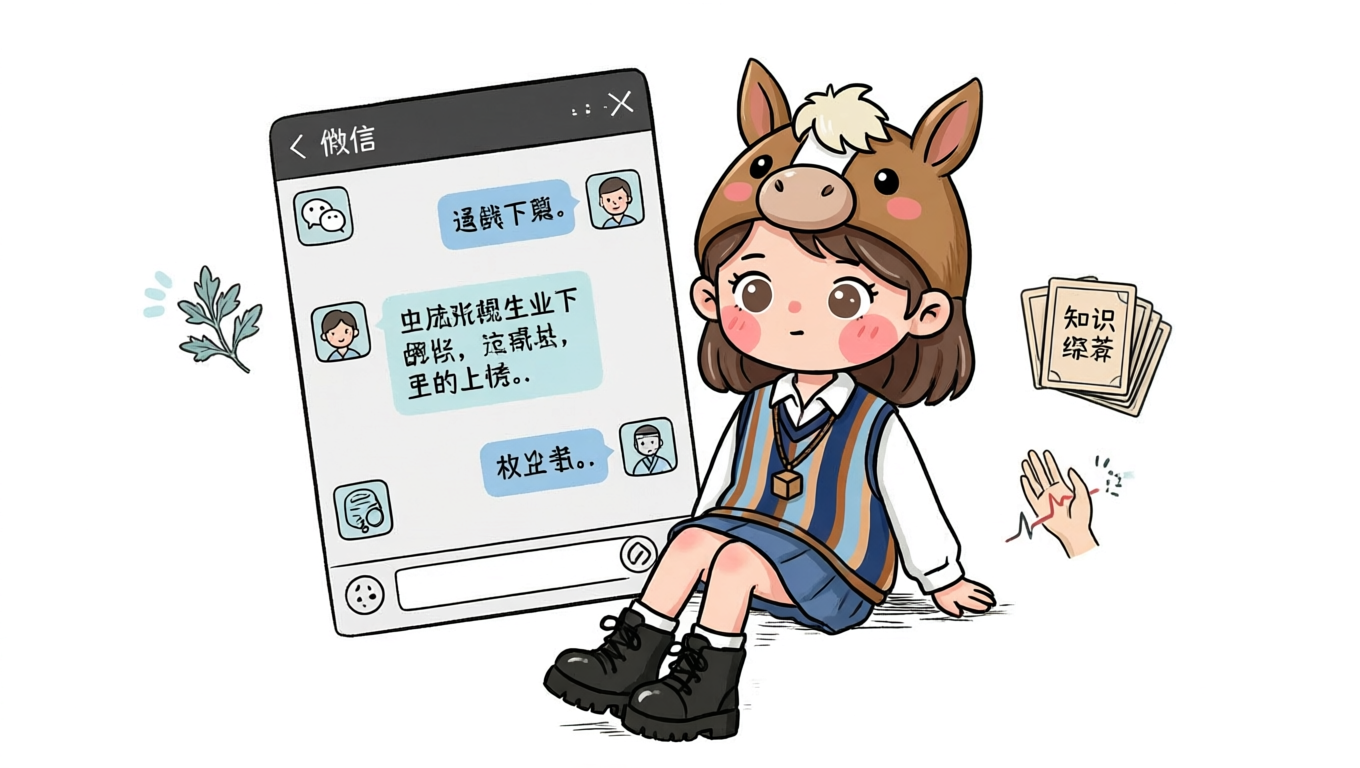 中医问诊机器人 插画